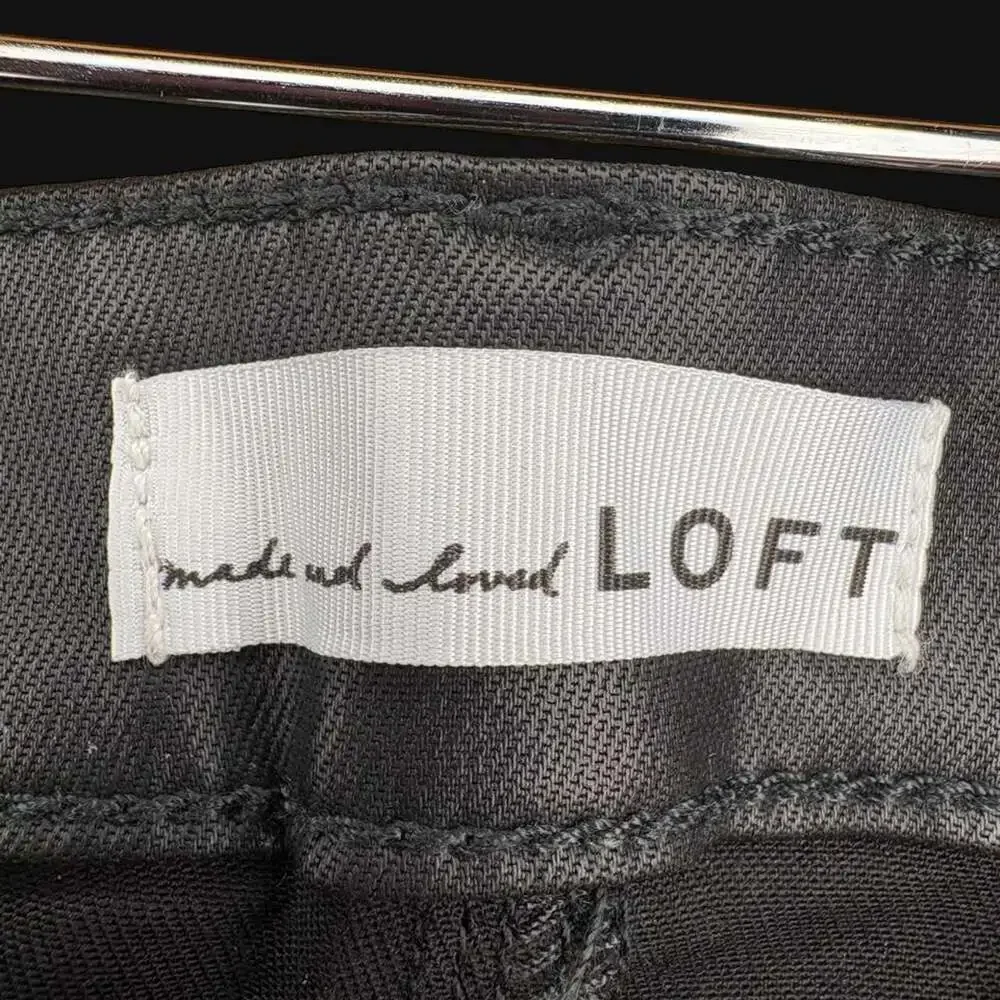 LOFT Denim Coated Black High Rise Jeans Size 29